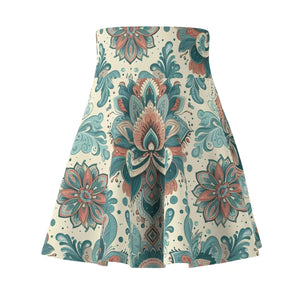 Vibrant Floral Bohemian Skater Skirt - Festival Style - Dipaliz - Skirts - Xs