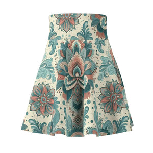 Floral Bohemian Skater Skirt - Vibrant Festival Style - Dipaliz - Skirts