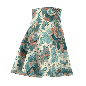 Floral Bohemian Skater Skirt - Vibrant Festival Style - Dipaliz - Skirts