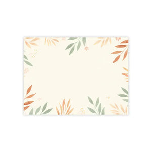 Paper Products - Botanical Sticky Notes - Neutral Floral Note Pads - Dipaliz 4’’ x 3’’ / White