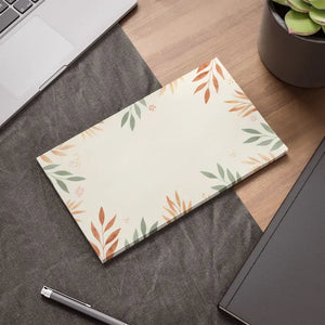 Paper Products - Botanical Sticky Notes - Neutral Floral Note Pads - Dipaliz