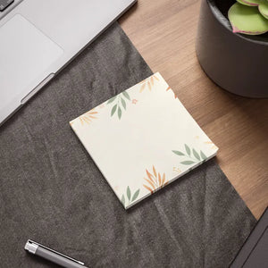 Paper Products - Botanical Sticky Notes - Neutral Floral Note Pads - Dipaliz