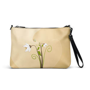 Floral Botanical Crossbody Bag - Faux Leather - Dipaliz - Cross Body Bags
