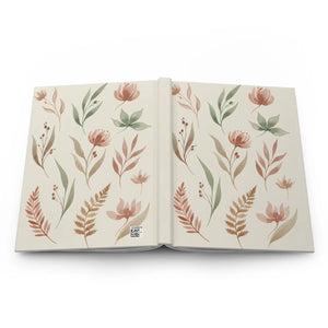 Floral Botanical Hardcover - Watercolor Leaves Design - Dipaliz - Journals
