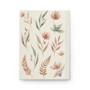 Floral Botanical Hardcover - Watercolor Leaves Design - Dipaliz - Journals