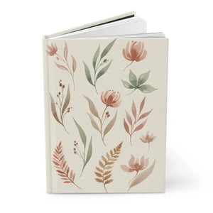 Floral Botanical Hardcover Journal - Blush Watercolor Design - Dipaliz - Paper Products