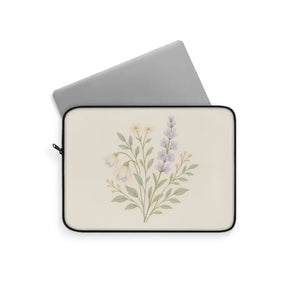 Floral Bouquet Laptop Sleeve Pastel Wildflower Case Dipaliz - Bags