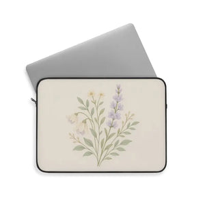 Floral Bouquet Laptop Sleeve Pastel Wildflower Case Dipaliz - Bags
