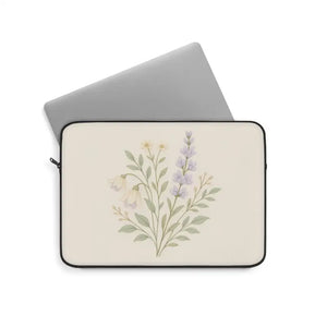 Floral Bouquet Laptop Sleeve Pastel Wildflower Case Dipaliz - Bags