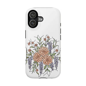 Floral Bouquet Magnetic Impact Phone Case - Mobile Cases