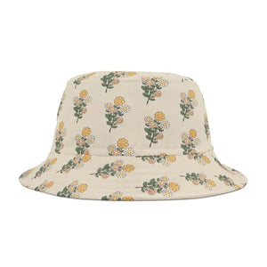 Simple Flowers Hat - Vibrant Floral Bucket for Women - Dipaliz - Hats
