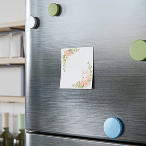 DipaliZ Floral Bunny Sticky Note Pad — the adhesive edge of the pad