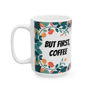 Floral Ceramic Mug - Stylish Coffee Lovers Essential - Dipaliz - Mugs