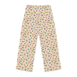 Soft Floral Butterfly Pajama Pants - Polyester - Dipaliz - Pajamas