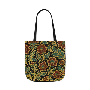 Premium Canvas Tote Bag - 5-color Straps Bohemian Print - Dipaliz - Shopping Totes