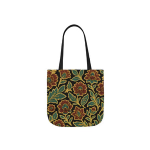 Premium Canvas Tote Bag - 5-color Straps Bohemian Print - Dipaliz - Shopping Totes