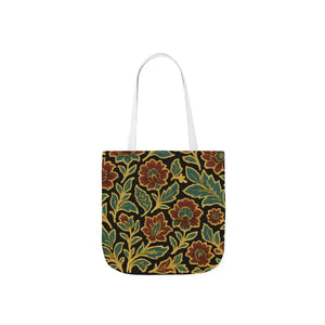 Premium Canvas Tote Bag - 5-color Straps Bohemian Print - Dipaliz - Shopping Totes