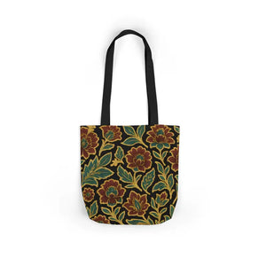 Premium Canvas Tote Bag - 5-color Straps Bohemian Print - Dipaliz - Shopping Totes