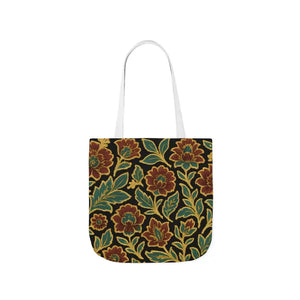 Premium Canvas Tote Bag - 5-color Straps Bohemian Print - Dipaliz - 16’’ × / White - Shopping Totes