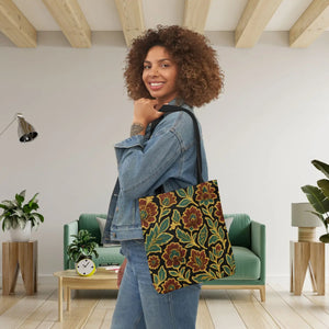 Bohemian Floral Canvas Tote Bag - 5-color Straps - Dipaliz - Shopping Totes