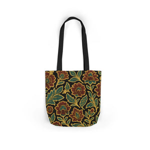 Bohemian Floral Canvas Tote Bag - 5-color Straps - Dipaliz - Shopping Totes