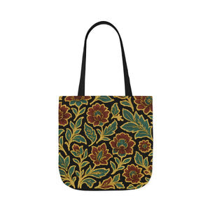 Bohemian Floral Canvas Tote Bag - 5-color Straps - Dipaliz - Shopping Totes