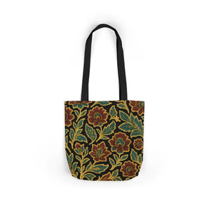 Bohemian Floral Canvas Tote Bag - 5-color Straps - Dipaliz - Shopping Totes