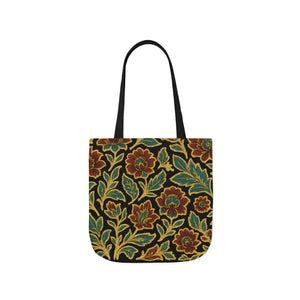 Bohemian Floral Canvas Tote Bag - 5-color Straps - Dipaliz - Shopping Totes