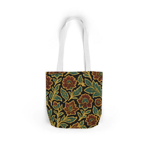 Bohemian Floral Canvas Tote Bag - 5-color Straps - Dipaliz - Shopping Totes