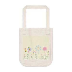 Floral Canvas Tote Bag - Blooming Statement Style - Dipaliz - one Size / Natural - Bags