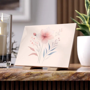 Floral Ceramic Photo Tile for Elegant Home Decor - Dipaliz - 6’’ × 8’’ / Glossy - Wall Tiles