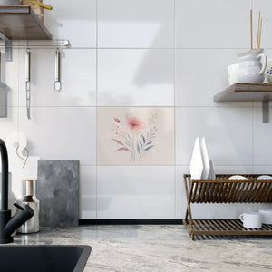 Floral Ceramic Photo Tile for Elegant Home Decor - Dipaliz - Wall Tiles