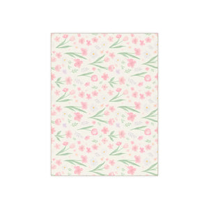 Pastel Floral Ceramic Photo Tile Pink Wall Art - Dipaliz - Tiles