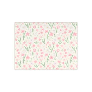 Pastel Floral Ceramic Photo Tile Pink Wall Art - Dipaliz - Tiles