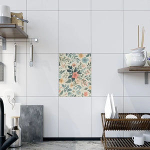 Floral Ceramic Photo Tile – 6x6 Wall Decor - Dipaliz - Tiles