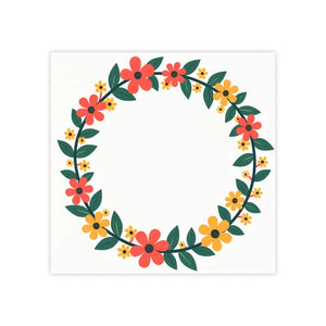 Floral Circle Post-it Notes Vibrant Workspace Essentials - Dipaliz - Sticky