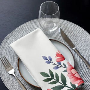 Floral Cloth Napkin Set – 20x20 Polyester - Dipaliz - Napkins