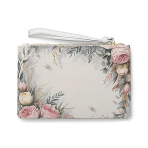 Floral Clutch Bag Polyurethane Leather Body Evening Style - Dipaliz - one Size - Bags