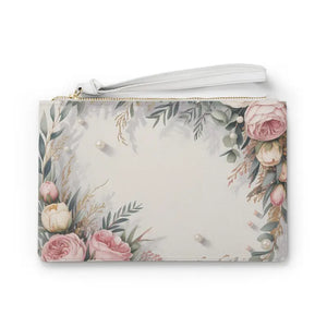 Floral Clutch Bag Polyurethane Leather Body Evening Style - Dipaliz - one Size - Bags