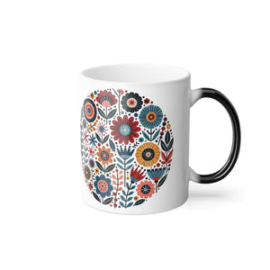 Magic Floral Color Morphing Mug - Heat Activated - Dipaliz - 11oz - Mugs