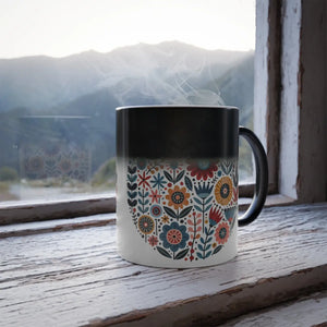 Magic Floral Color Morphing Mug - Ceramic Gift - Dipaliz - Mugs