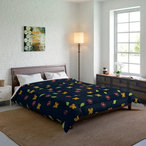 Floral Comforter with Flowers and Butterflies - Dipaliz - Quilts & Comforters