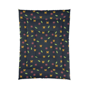 Floral Comforter with Flowers and Butterflies - Dipaliz - 68’’ × 92’’ - Quilts & Comforters