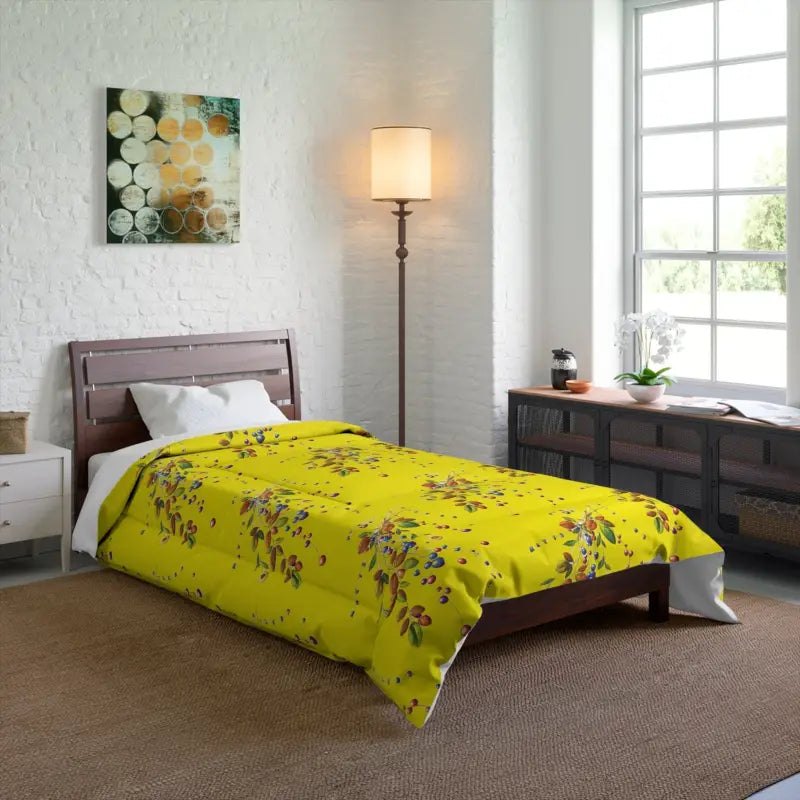 Spring Blooms: Eco-friendly Floral Comforter Revolution - 68’’ × 88’’ Home Decor