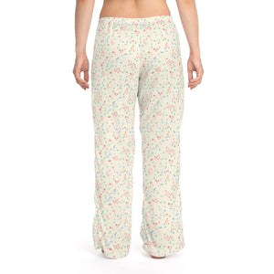 Floral Confetti Pajama Pants - Cozy Cream Lounge - Dipaliz - Pajamas