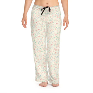 Floral Confetti Pajama Pants - Cozy Cream Lounge - Dipaliz - Pajamas