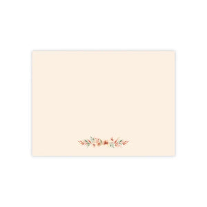 Paper Products - Floral Corner Sticky Notes - Peach Blush Calming Pads - Dipaliz 4’’ x 3’’ / White