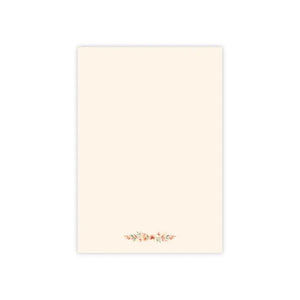 Paper Products - Floral Corner Sticky Notes - Peach Blush Calming Pads - Dipaliz 4’’ x 6’’ / White