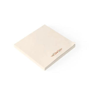 Paper Products - Floral Corner Sticky Notes - Peach Blush Calming Pads - Dipaliz