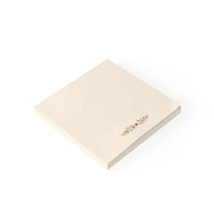 Paper Products - Floral Corner Sticky Notes - Peach Blush Calming Pads - Dipaliz